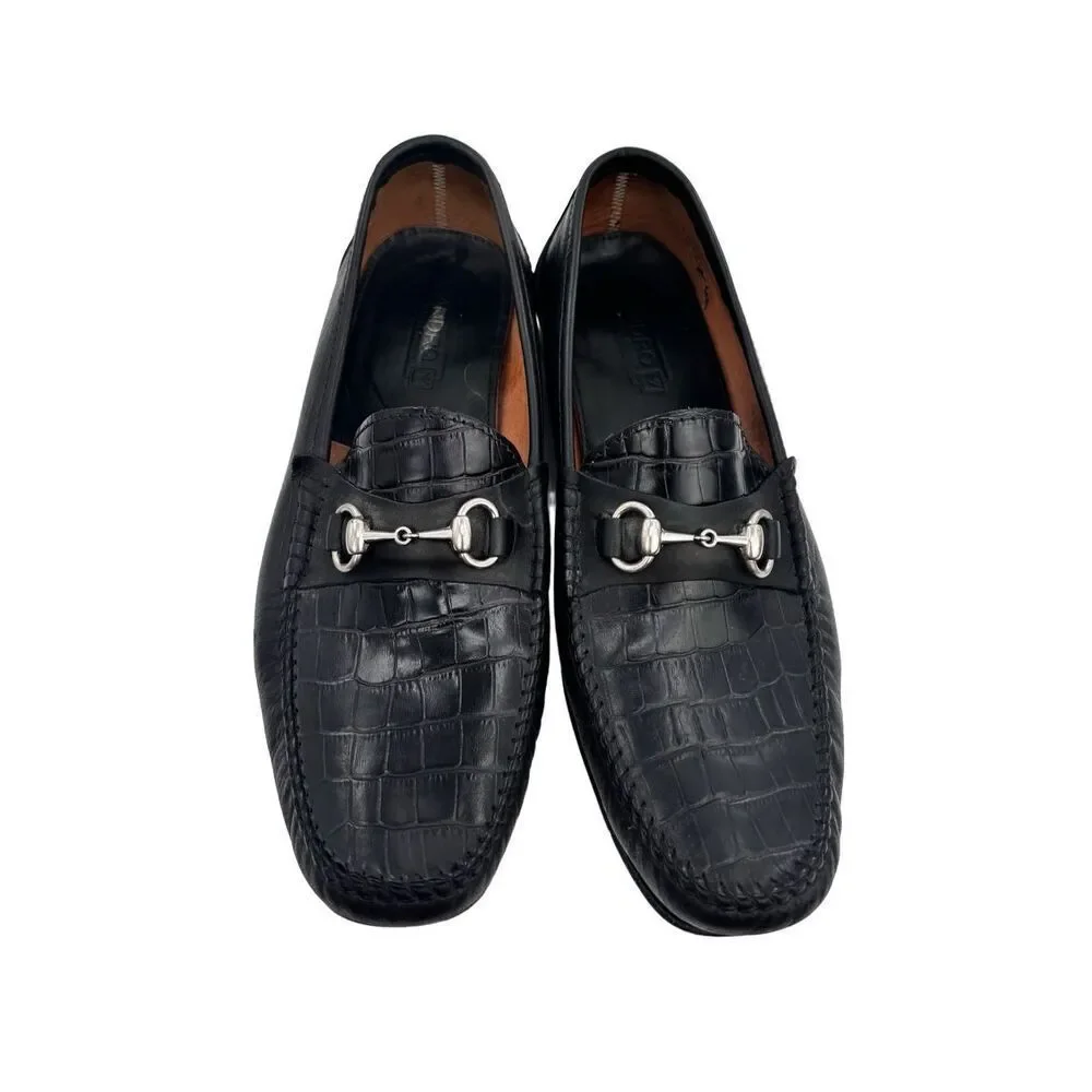 Sandro moscoloni crocodile, leather shoes size 13